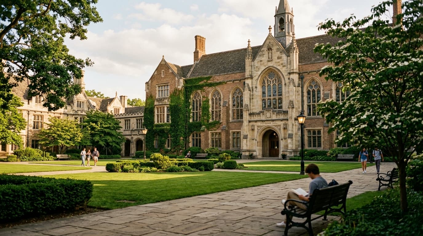 NextGate Academic Heritage — Prestigious collegiate architecture and quadrangle grounds